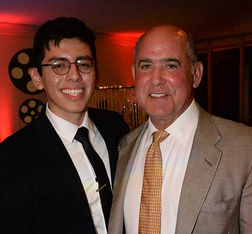 Guadalupe representative with a child